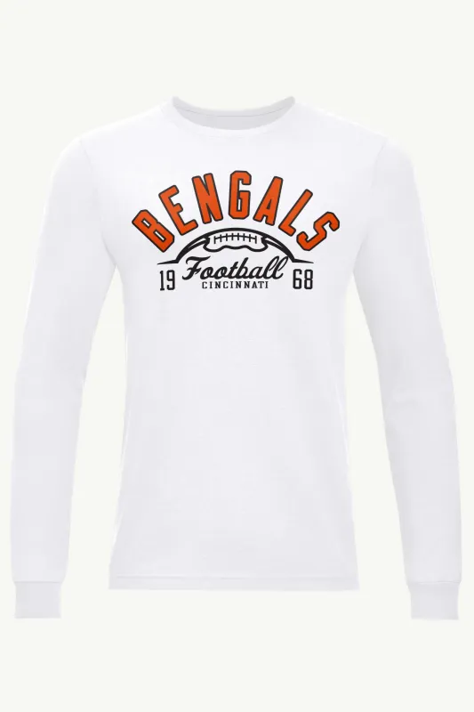 MENS CINCINATTI BENGALS HALF BALL LONG SLEEVE T SHIRT sold by Starter