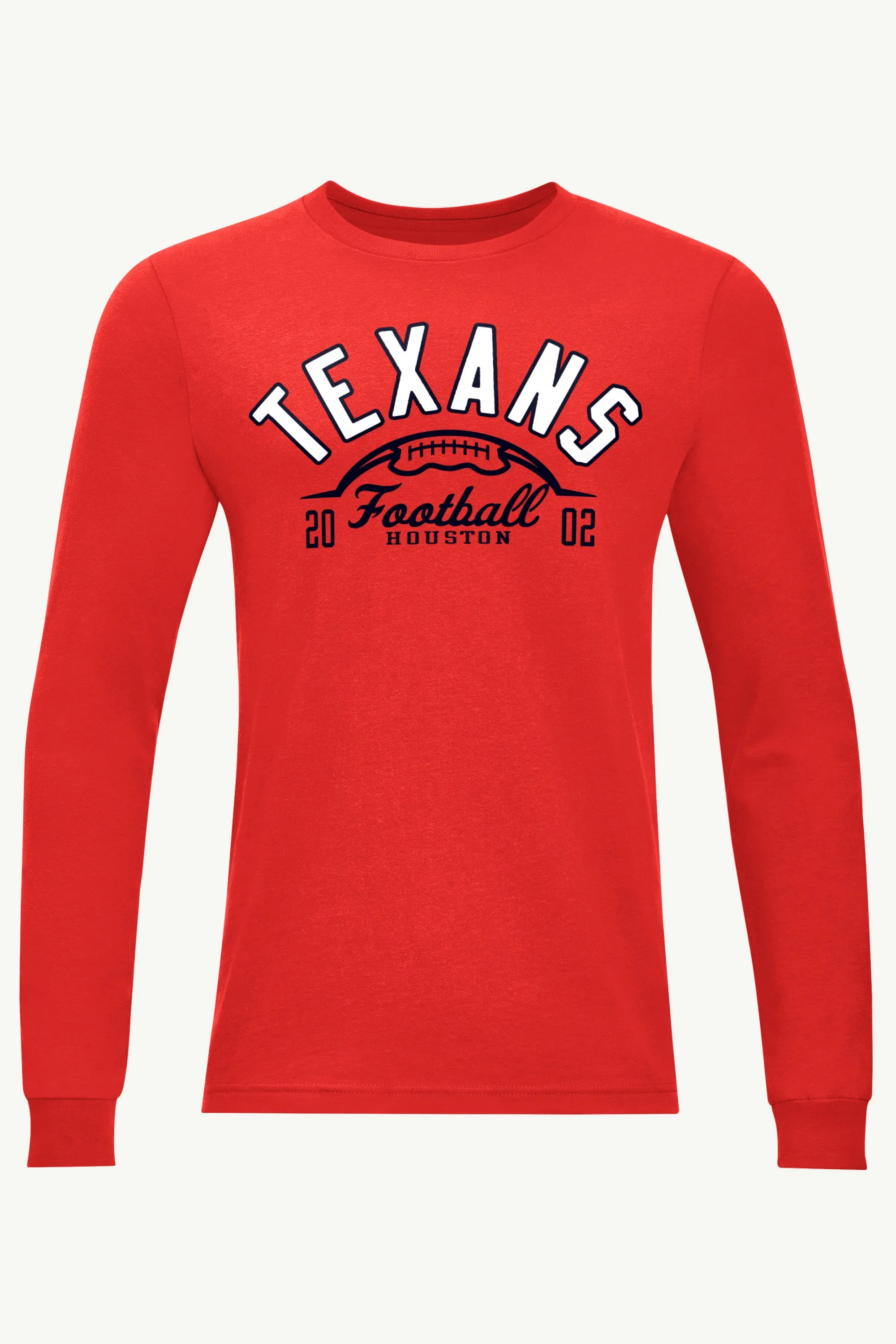 MENS HOUSTON TEXANS HALF BALL LONG SLEEVE T SHIRT sold by Starter