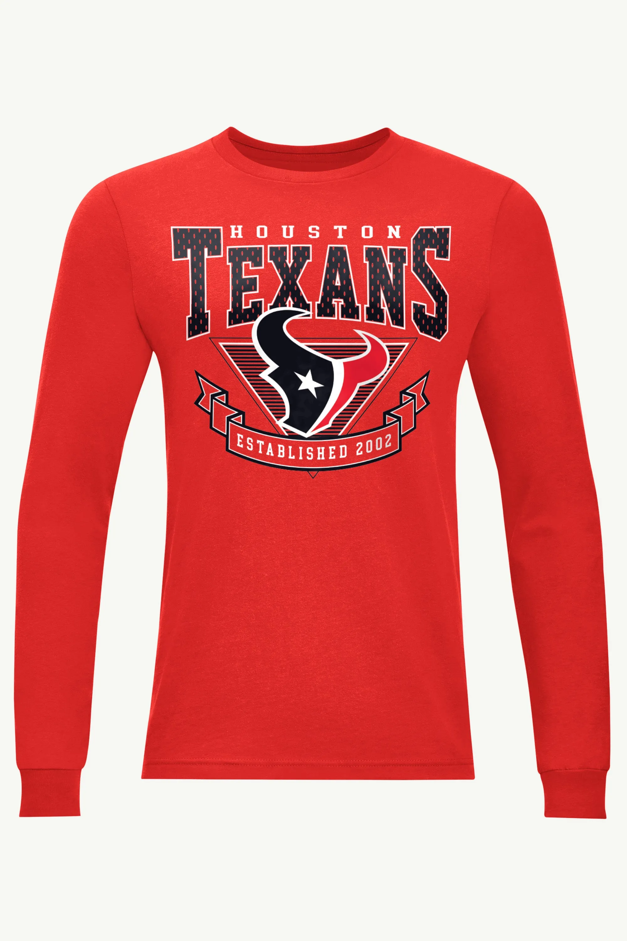 MENS HOUSTON TEXANS 80's INSPIRED LONG SLEEVE T SHIRT sold by Starter