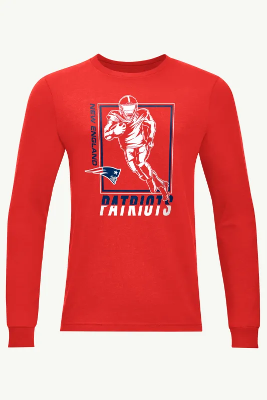 MENS NEW ENGLAND PATRIOTS PLAYER GRID LONG SLEEVE T SHIRT sold by Starter