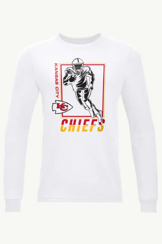 MENS KANSAS CITY CHIEFS PLAYER GRID LONG SLEEVE T SHIRT sold by Starter