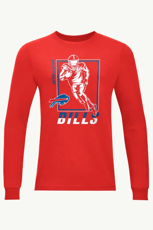MENS BUFFALO BILLS PLAYER GRID LONG SLEEVE T SHIRT sold by Starter
