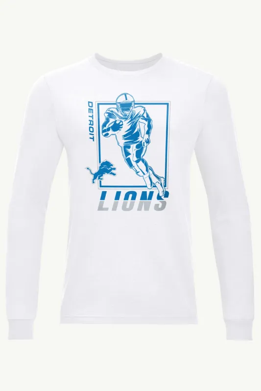 MENS DETROIT LIONS PLAYER GRID LONG SLEEVE T SHIRT sold by Starter