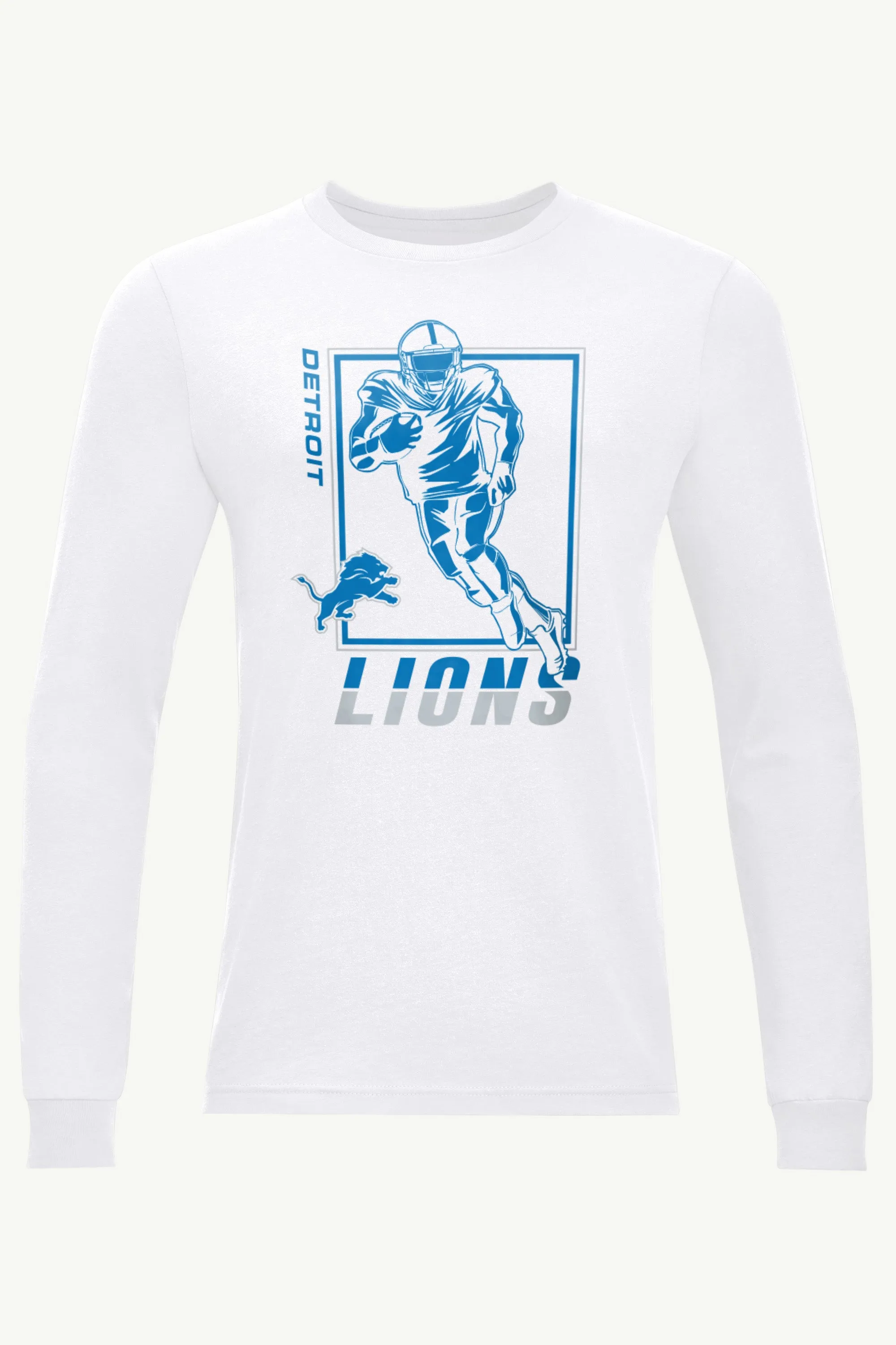MENS DETROIT LIONS PLAYER GRID LONG SLEEVE T SHIRT sold by Starter