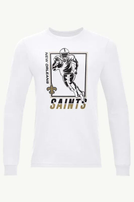 MENS NEW ORLEANS SAINTS PLAYER GRID LONG SLEEVE T SHIRT made by Starter