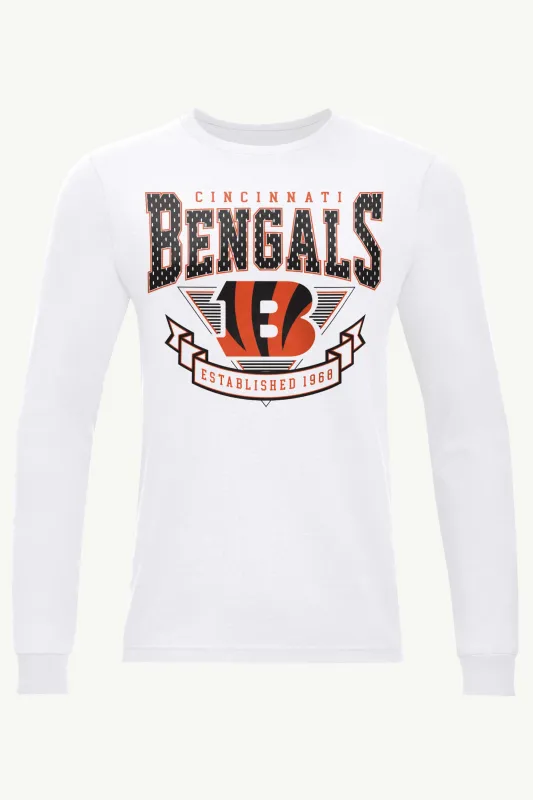 MENS CINCINATTI BENGALS 80's INSPIRED LONG SLEEVE T SHIRT sold by Starter