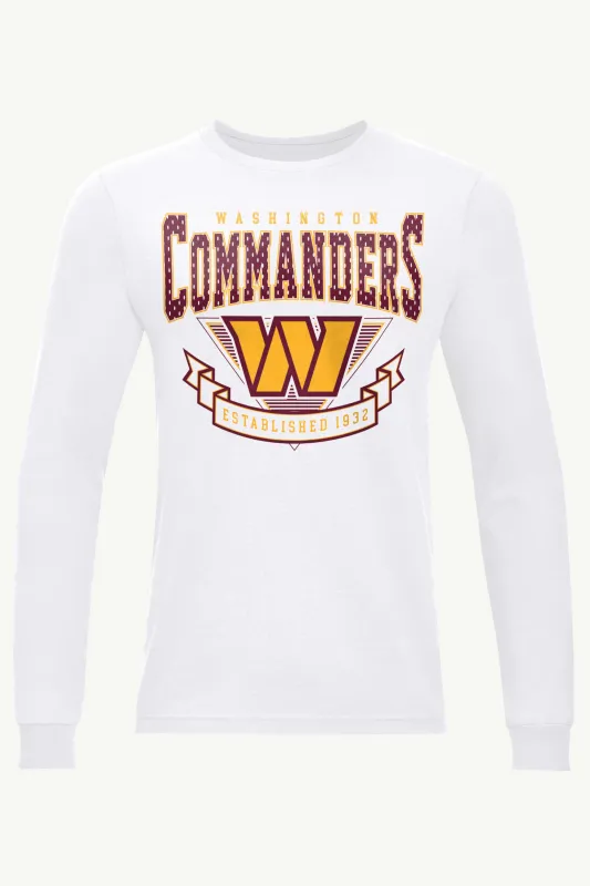 MENS WASHINGTON COMMANDERS 80's INSPIRED LONG SLEEVE T SHIRT sold by Starter