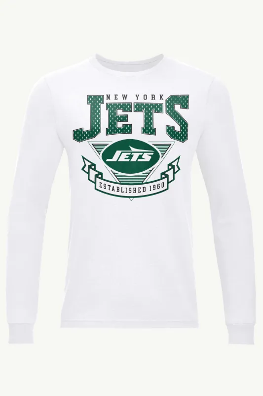 MENS NEW YORK JETS 80's INSPIRED LONG SLEEVE T SHIRT sold by Starter