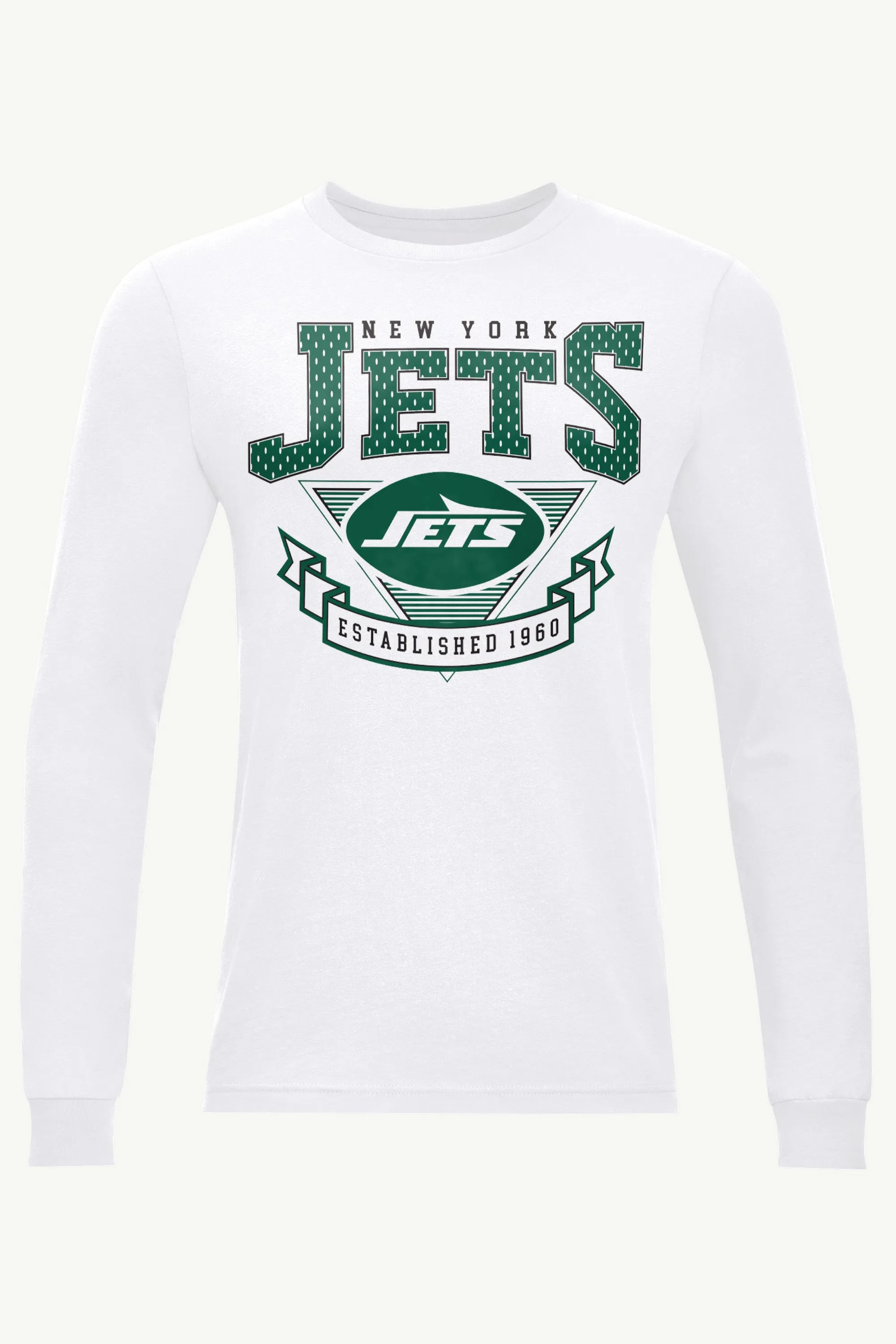 MENS NEW YORK JETS 80's INSPIRED LONG SLEEVE T SHIRT sold by Starter