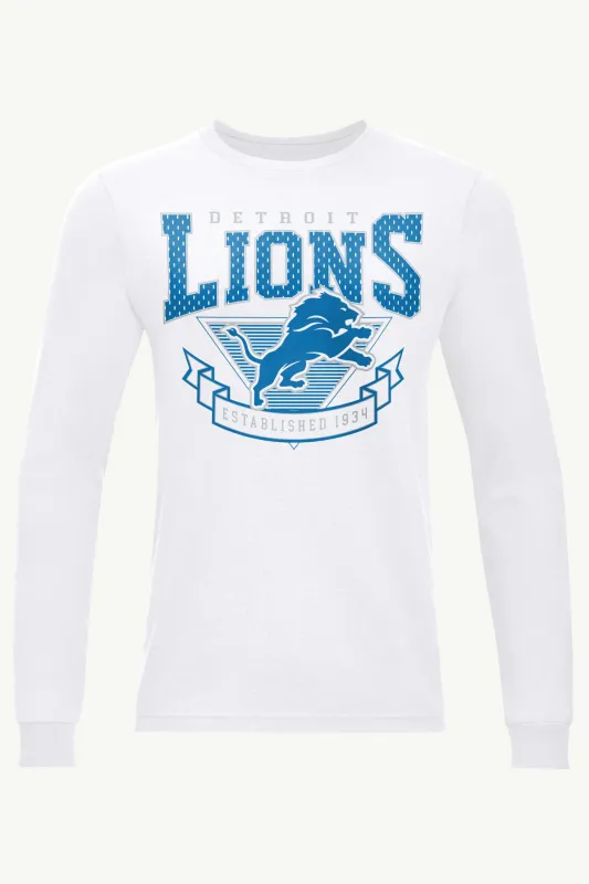 MENS DETROIT LIONS 80's INSPIRED LONG SLEEVE T SHIRT sold by Starter