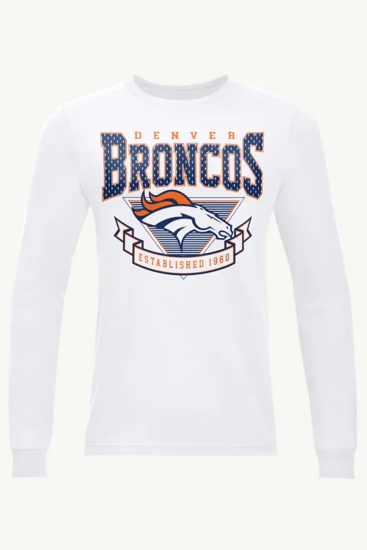 MENS DENVER BRONCOS 80's INSPIRED LONG SLEEVE T SHIRT sold by Starter