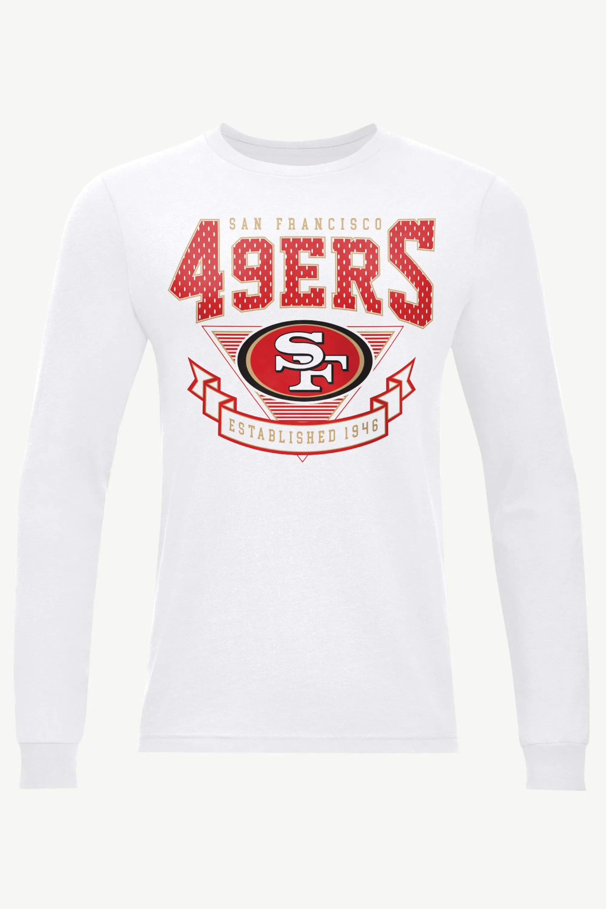 MENS SAN FRANCISCO 49ERS 80's INSPIRED LONG SLEEVE T SHIRT sold by Starter