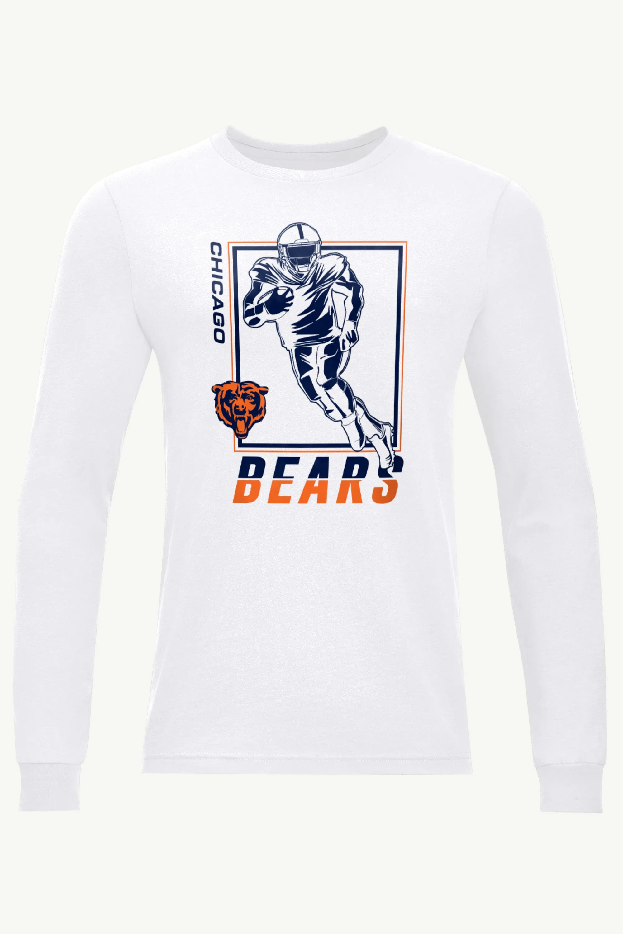 MENS CHICAGO BEARS PLAYER GRID LONG SLEEVE T SHIRT sold by Starter