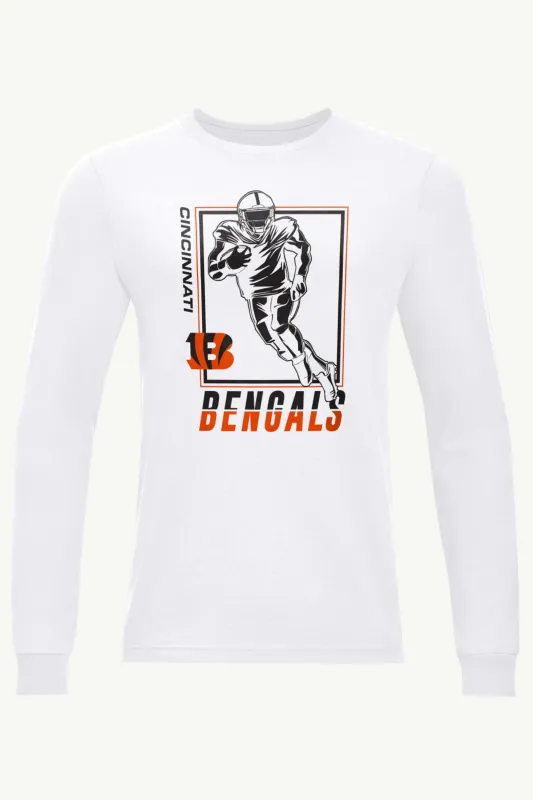 MENS CINCINNATI BENGALS PLAYER GRID LONG SLEEVE T SHIRT sold by Starter