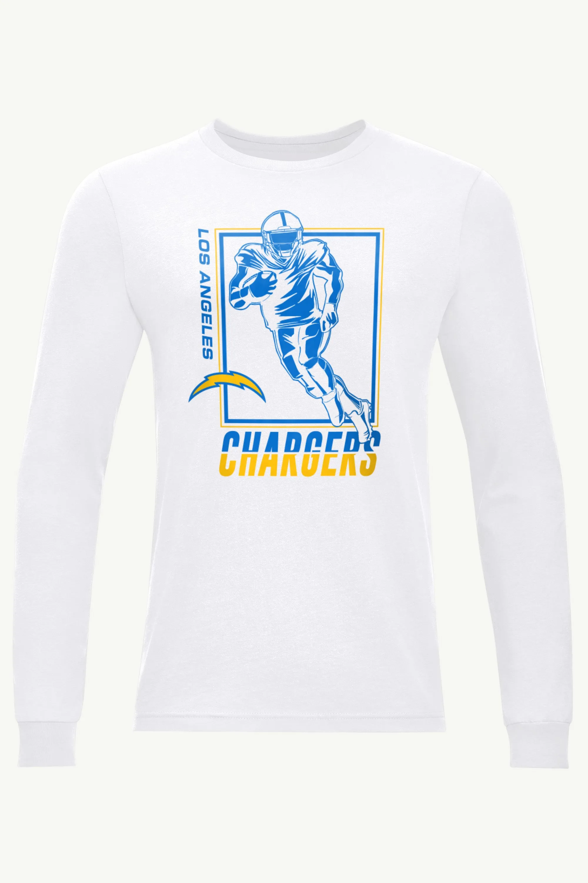 MENS LOS ANGELES CHARGERS PLAYER GRID LONG SLEEVE T SHIRT sold by Starter