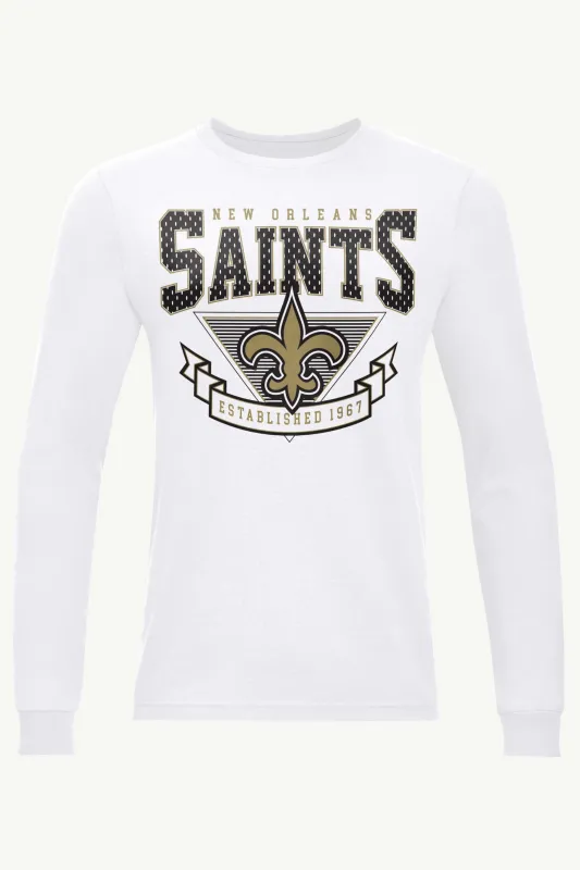 MENS NEW ORLEANS SAINTS 80's INSPIRED LONG SLEEVE T SHIRT sold by Starter