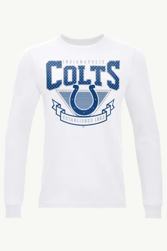 MENS INDIANAPOLIS COLTS 80's INSPIRED LONG SLEEVE T SHIRT sold by Starter