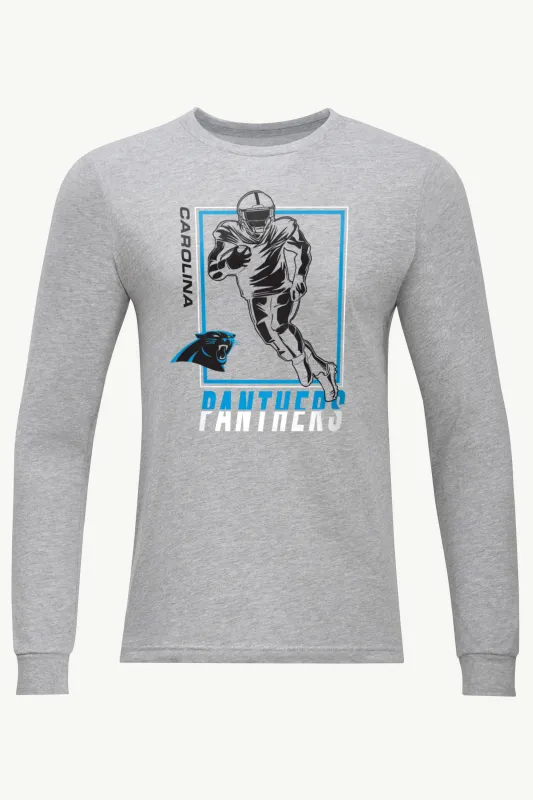 MENS CAROLINA PANTHERS PLAYER GRID LONG SLEEVE T SHIRT made by Starter