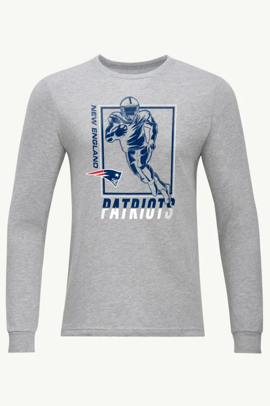 MENS NEW ENGLAND PATRIOTS PLAYER GRID TEAM LONG SLEEVE T SHIRT sold by Starter