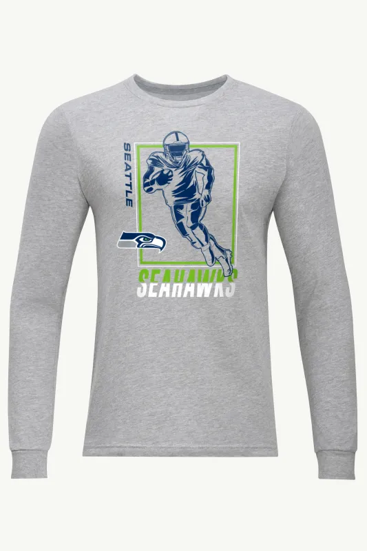 MENS SEATTLE SEAHAWKS PLAYER GRID LONG SLEEVE T SHIRT sold by Starter