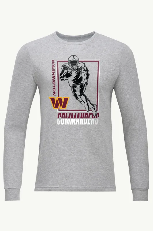 MENS WASHINGTON COMMANDERS PLAYER GRID LONG SLEEVE T SHIRT sold by Starter