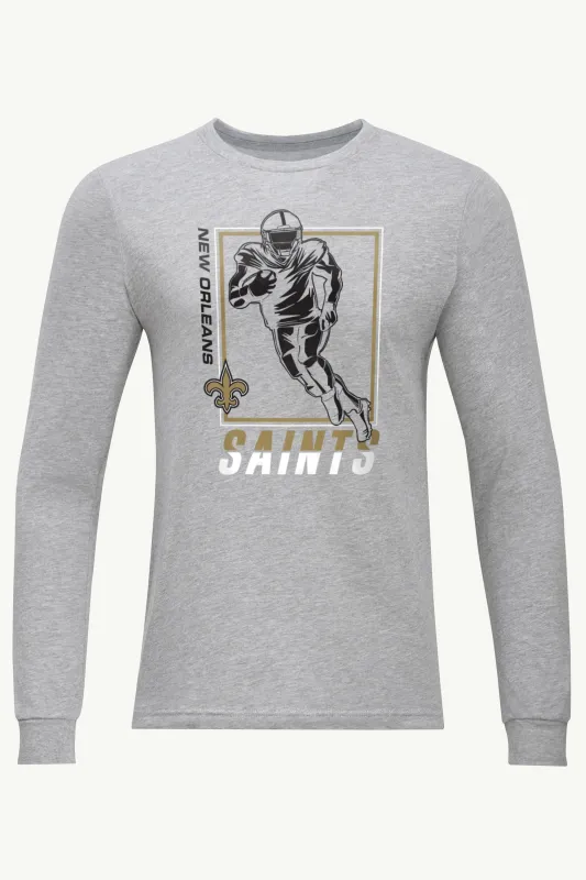 MENS NEW ORLEANS SAINTS PLAYER GRID LONG SLEEVE T SHIRT sold by Starter