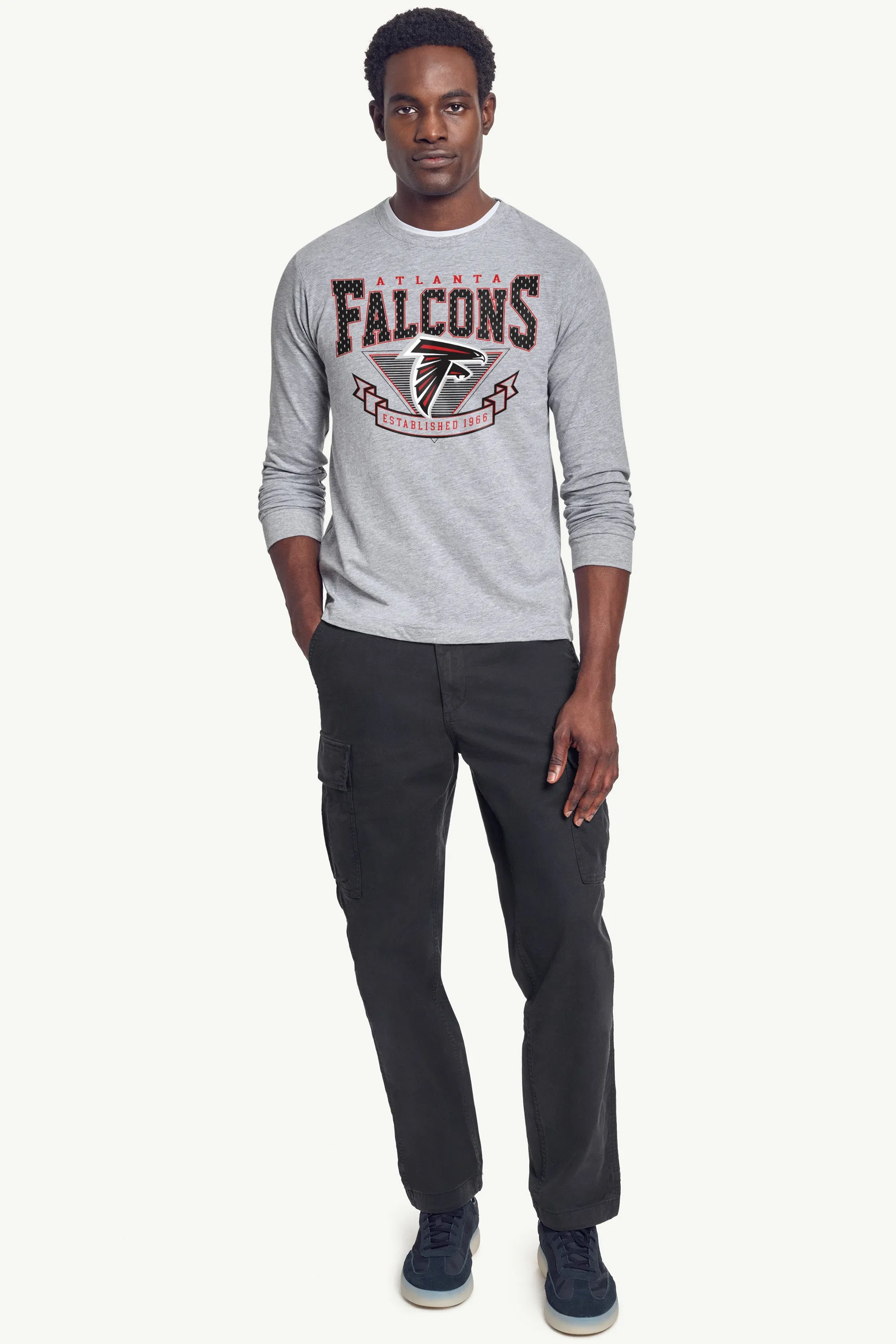 MENS ATLANTA FALCONS 80's INSPIRED LONG SLEEVE T SHIRT sold by Starter product image thumbnail 4