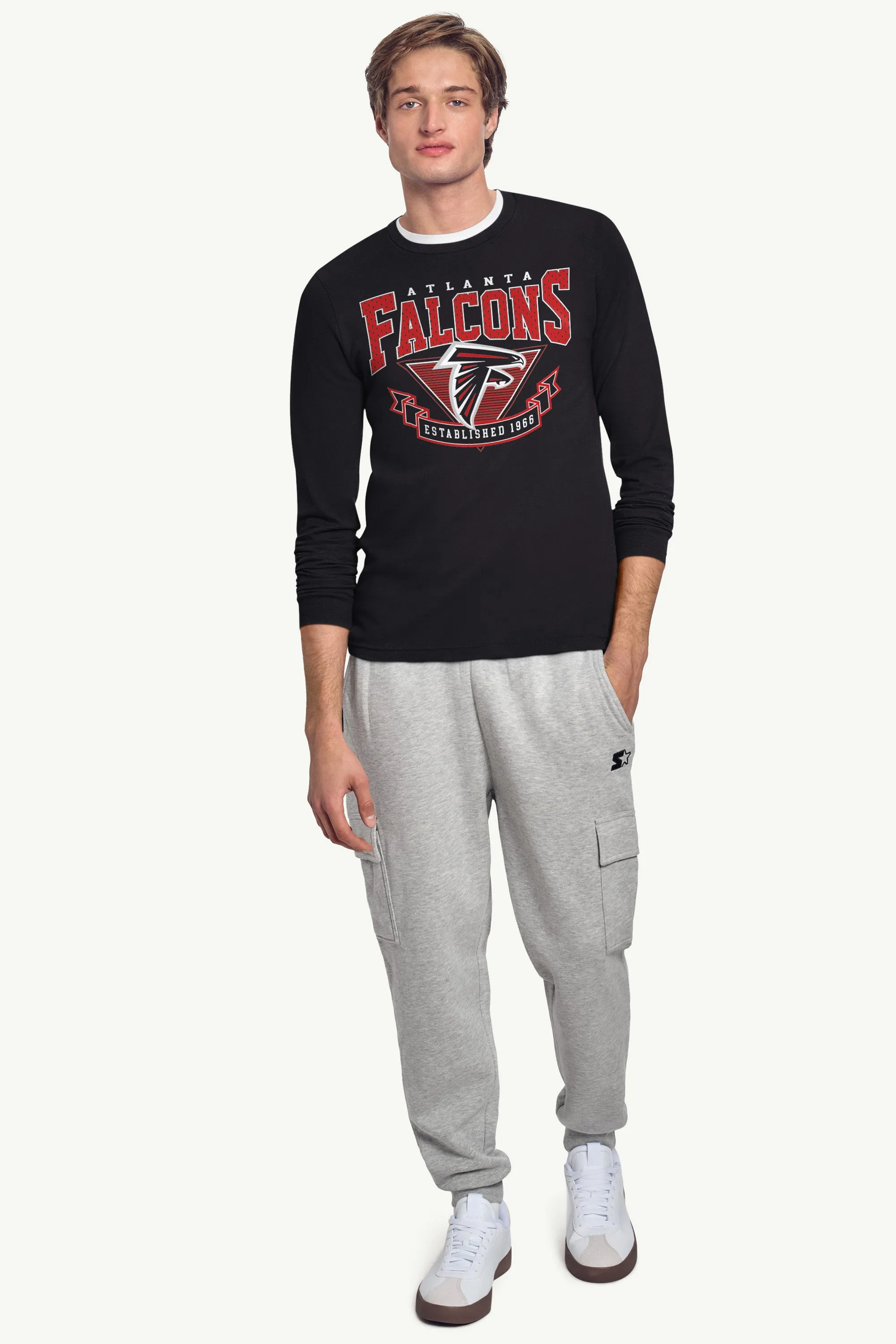 MENS ATLANTA FALCONS 80's INSPIRED LONG SLEEVE T SHIRT sold by Starter product image thumbnail 2