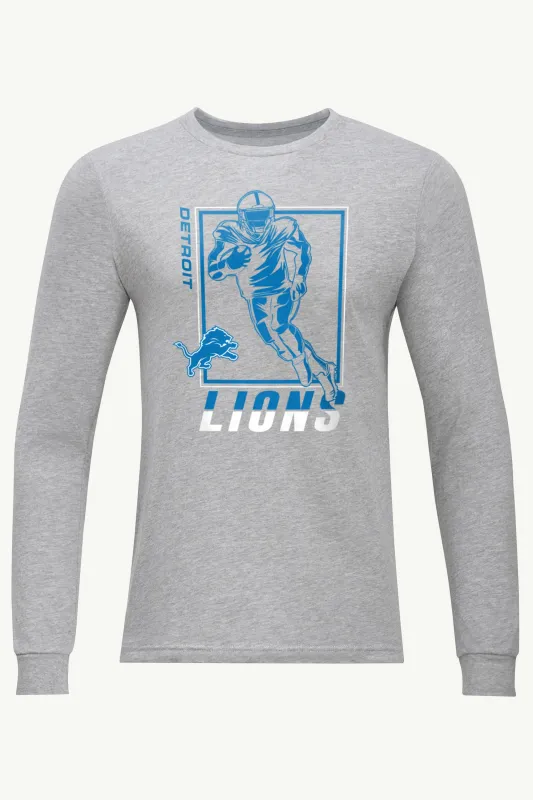 MENS DETROIT LIONS PLAYER GRID LONG SLEEVE T SHIRT sold by Starter
