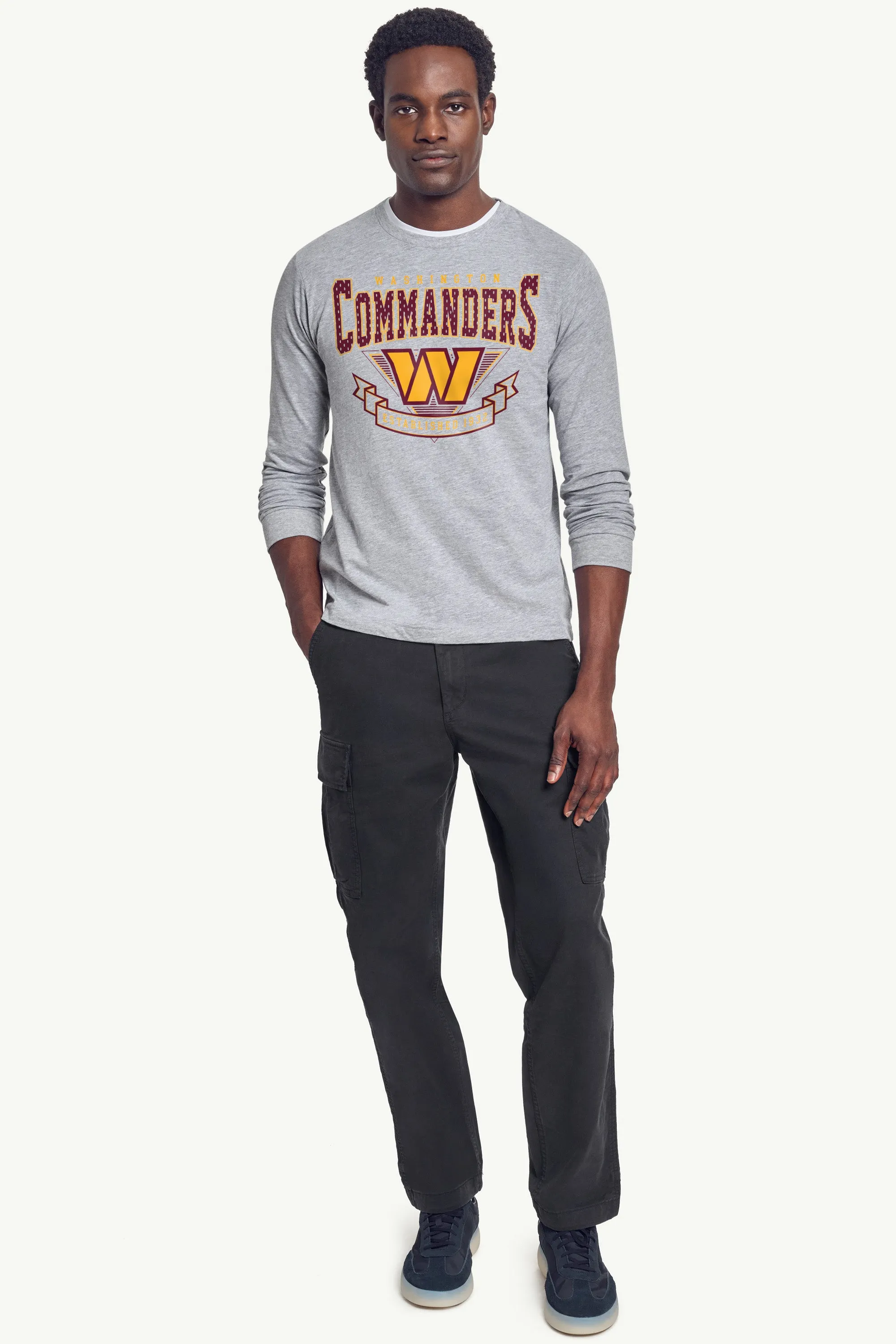 MENS WASHINGTON COMMANDERS 80's INSPIRED LONG SLEEVE T SHIRT sold by Starter product image thumbnail 2