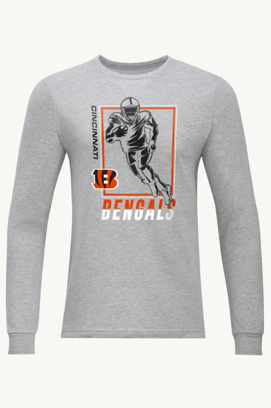 MENS CINCINNATI BENGALS PLAYER GRID LONG SLEEVE T SHIRT sold by Starter