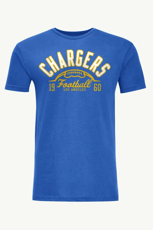 MENS LOS ANGELES CHARGERS HALF BALL T SHIRT sold by Starter