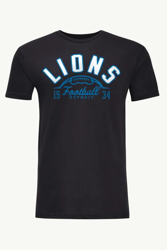 MENS DETROIT LIONS HALF BALL T SHIRT sold by Starter