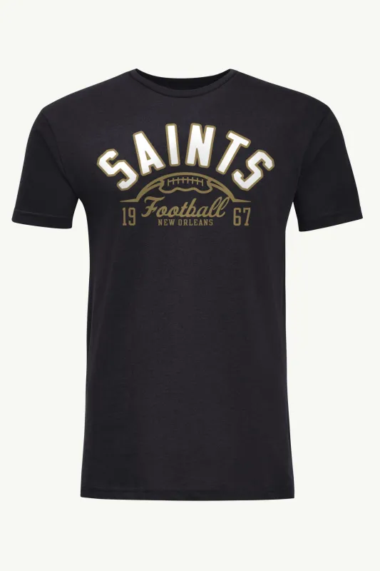MENS NEW ORLEANS SAINTS HALF BALL T SHIRT sold by Starter