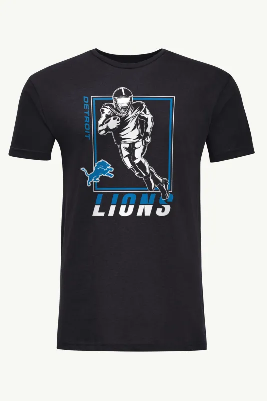 MENS DETROIT LIONS PLAYER GRID T SHIRT made by Starter