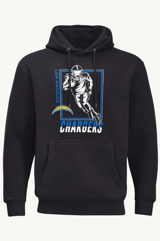 MENS LOS ANGELES CHARGERS PLAYER GRID HOODIE sold by Starter