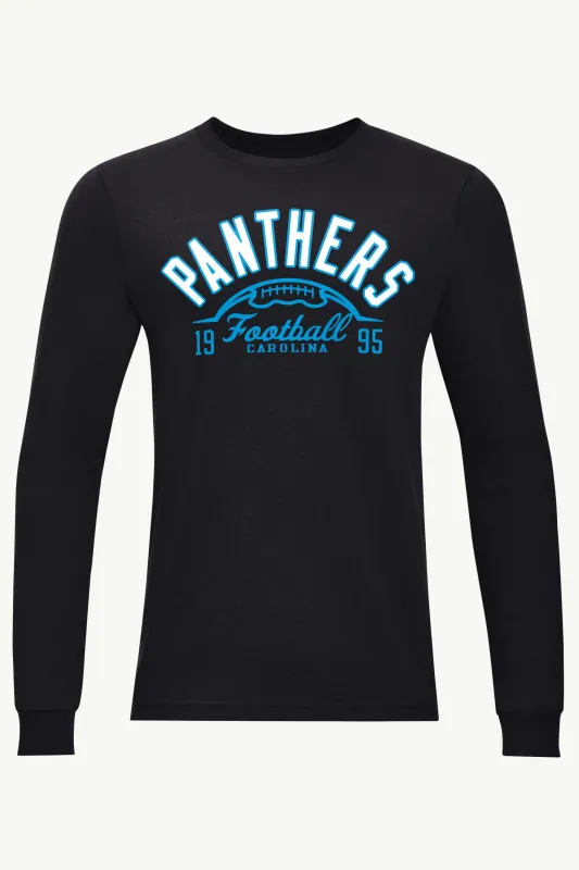 MENS CAROLINA PANTHERS HALF BALL LONG SLEEVE T SHIRT sold by Starter