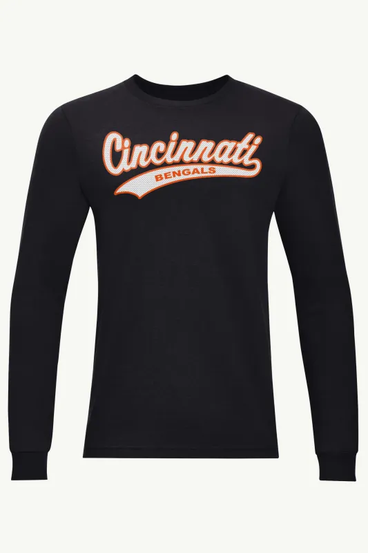 MENS CINCINATTI BENGALS TAILSWEEP LONG SLEEVE T SHIRT made by Starter