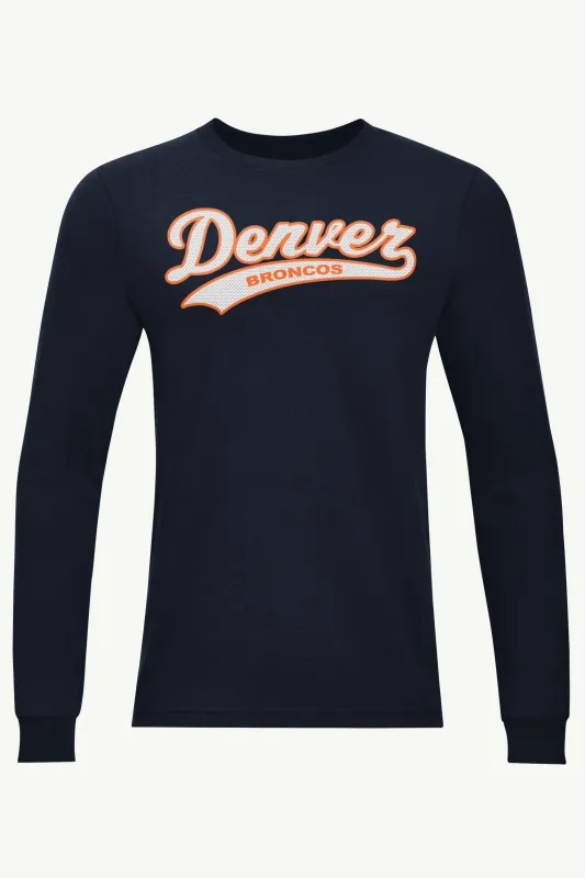 MENS DENVER BRONCOS TAILSWEEP LONG SLEEVE T SHIRT made by Starter