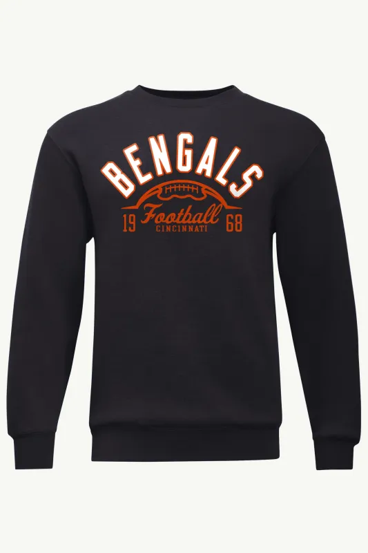 MENS CINCINATTI BENGALS HALF BALL SWEATSHIRT made by Starter