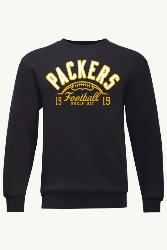 MENS GREEN BAY PACKERS HALF BALL SWEATSHIRT made by Starter