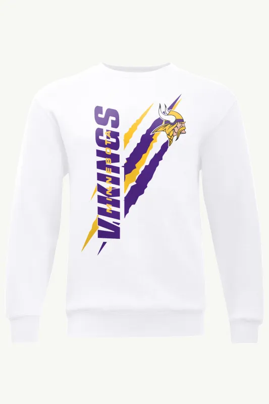 MENS MINNESOTA VIKINGS COLOR SCRATCH SWEATSHIRT made by Starter