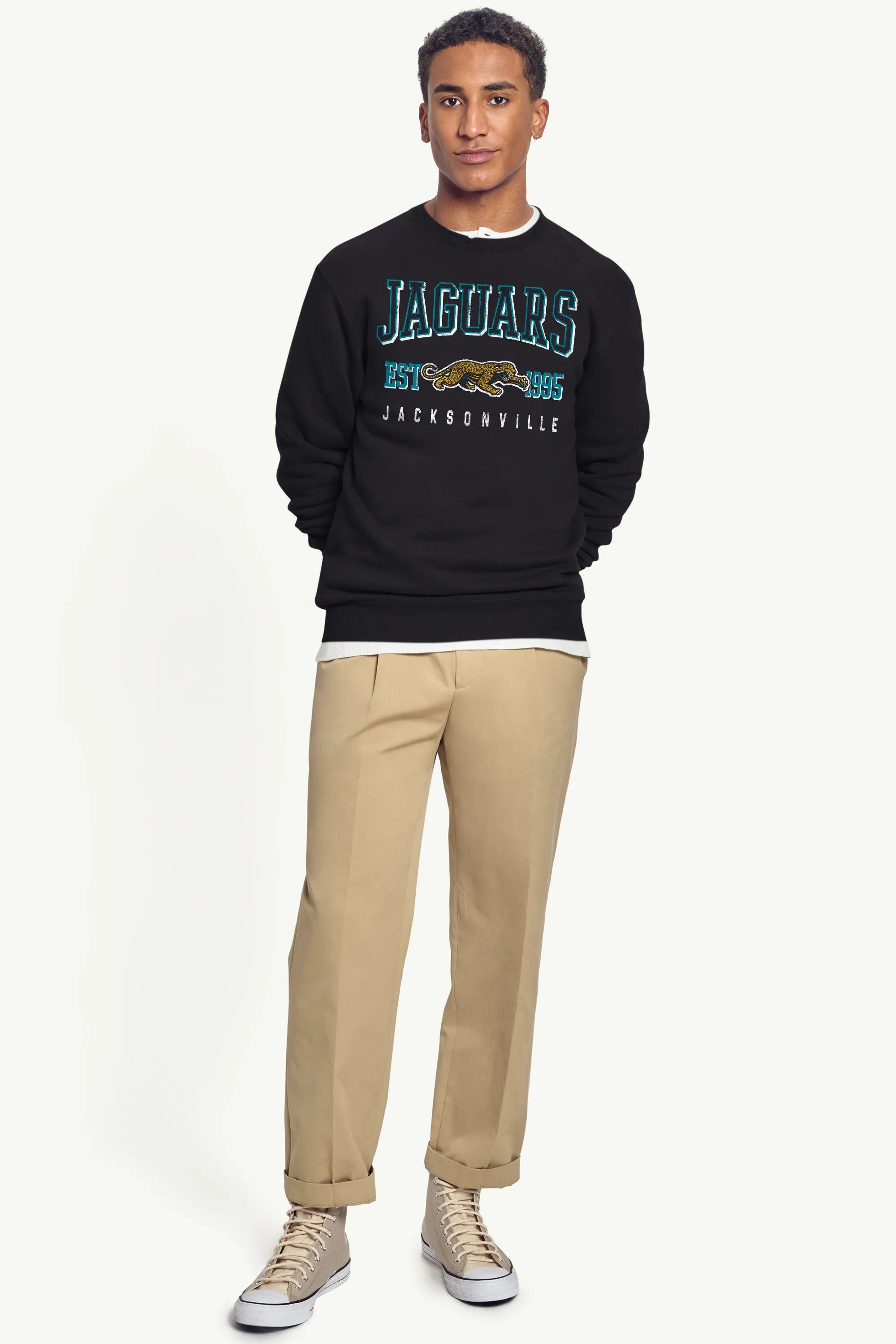 MENS JACKSONVILLE JAGUARS RETRO TEAM LOGO SWEATSHIRT sold by Starter product image thumbnail 3