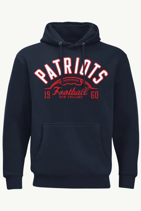 MENS NEW ENGLAND PATRIOTS HALF BALL HOODIE made by Starter