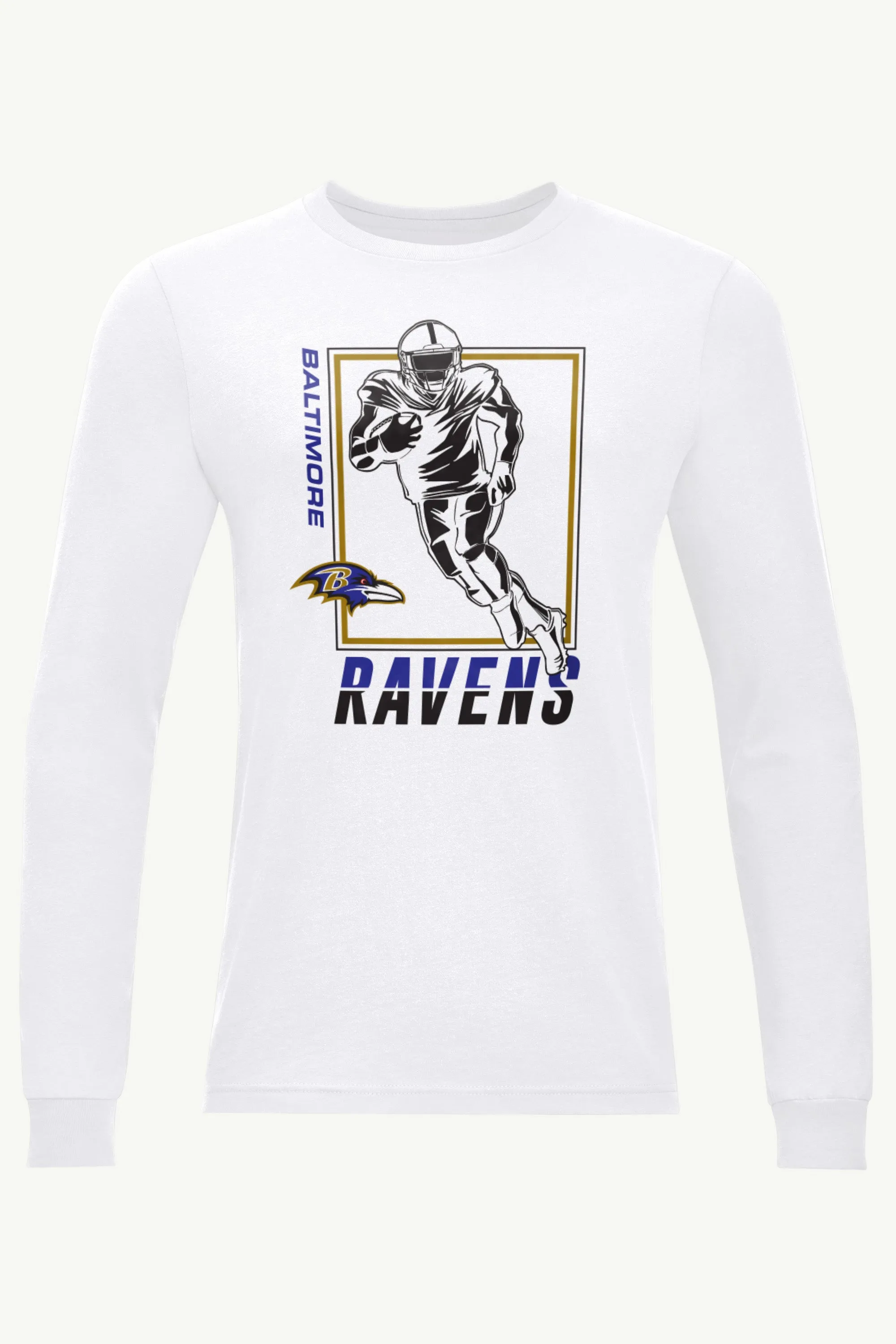 MENS BALTIMORE RAVENS PLAYER GRID LONG SLEEVE T SHIRT sold by Starter