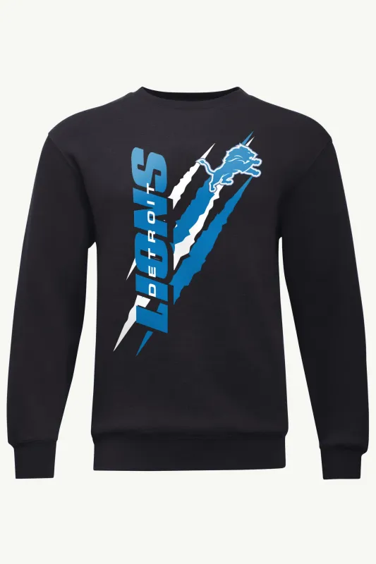 MENS DETROIT LIONS COLOR SCRATCH SWEATSHIRT sold by Starter