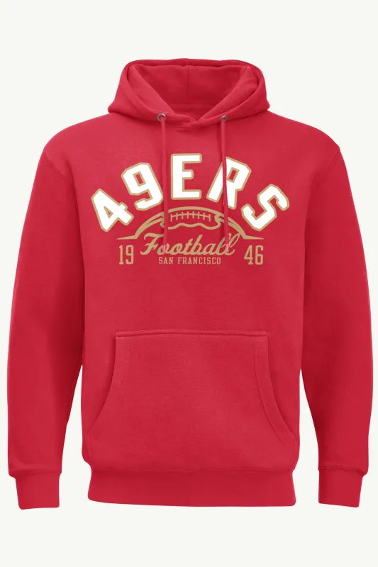 MENS SAN FRANCISCO 49ERS HALF BALL HOODIE sold by Starter