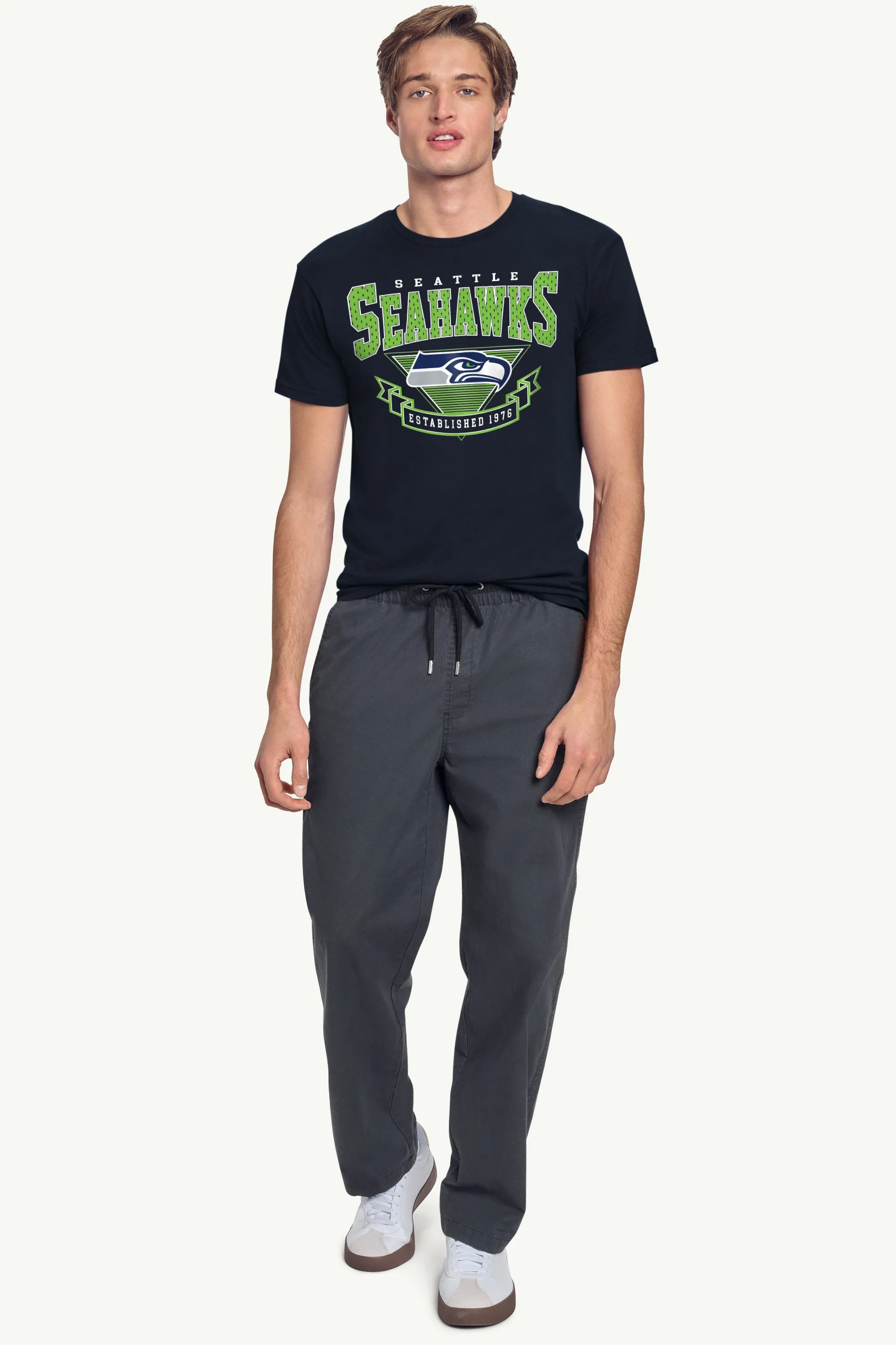 MENS SEATTLE SEAHAWKS 80's INSPIRED T SHIRT sold by Starter product image thumbnail 2