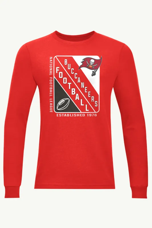 MENS TAMPA BAY BUCCANEERS SHIELD LOGO LONG SLEEVE T SHIRT sold by Starter