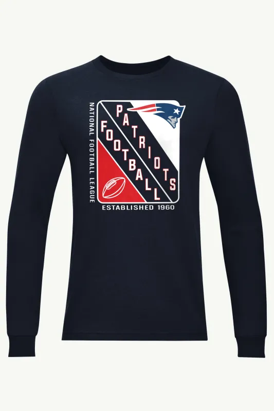 MENS NEW ENGLAND PATRIOTS SHIELD LOGO LONG SLEEVE T SHIRT sold by Starter